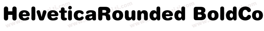 HelveticaRounded BoldCondensed字体转换